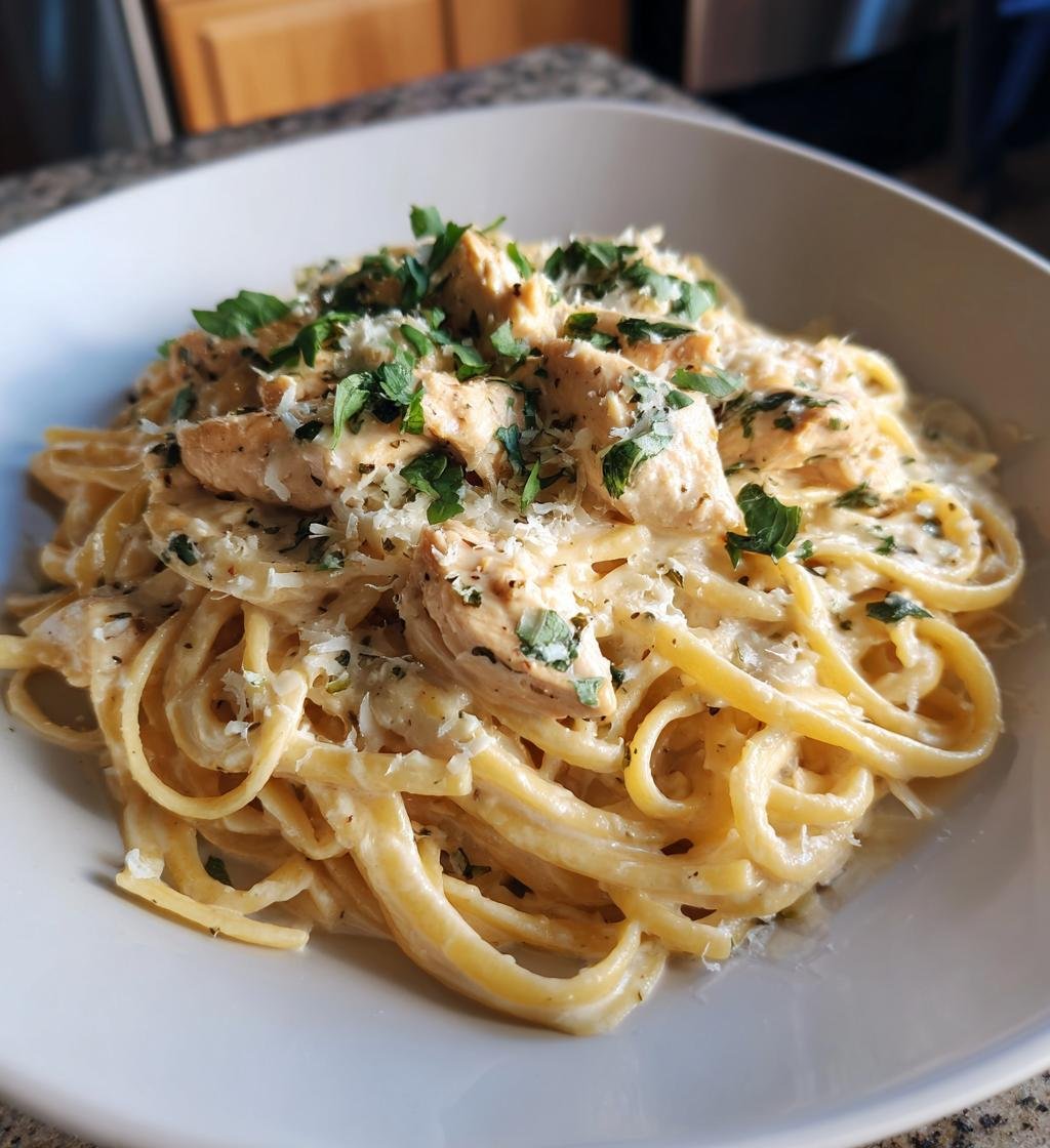 Creamy Chicken Alfredo Recipe - Quick and Delicious Weeknight Dinner - step by step