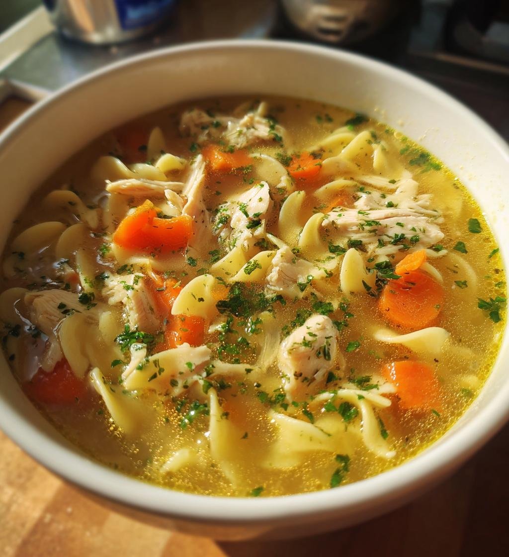 Easy Chicken Noodle Soup - The Perfect Comfort Food Recipe - step by step