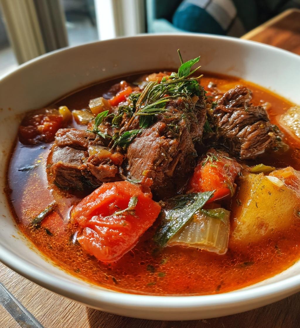 Slow Cooker Beef and Vegetable Soup – Delicious & Hearty Recipe - step by step