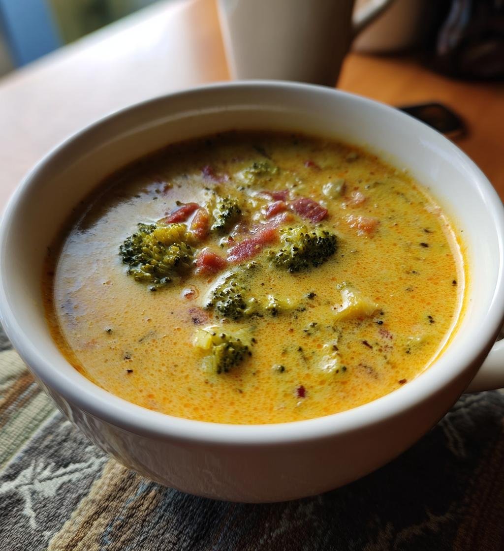 Slow Cooker Broccoli Cheese Soup Recipe - Easy & Delicious Comfort Food
